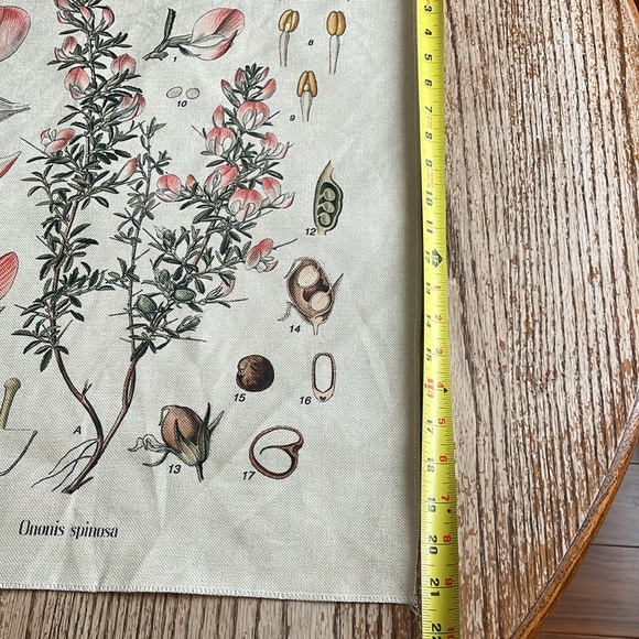 Botanical floral fabric textile art frameable - Picture 9 of 10